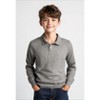 Kids And Boys 5 Pack Long Sleeve Pique School Uniform Polos - 4 of 4