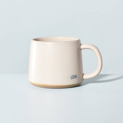 10oz Love Stoneware Mug with Heart Surprise Sour Cream - Hearth & Hand™ with Magnolia