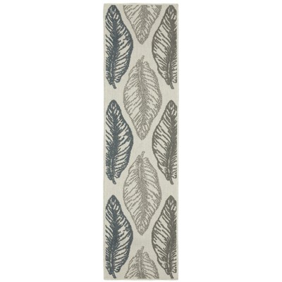 Oriental Weavers Torrey 5570Y Light Grey/ Grey Indoor/Outdoor Area Rug - 1'10" x 7'3"