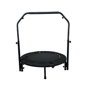 BestParts 48" Foldable Mini Fitness Trampoline with Adjustable Handle – Indoor & Outdoor Use - 1 of 4