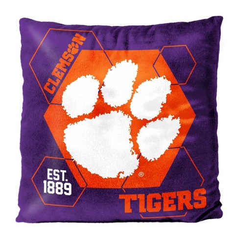 Ncaa Clemson Tigers Connector Velvet Reverse Pillow : Target