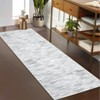 Indoor Decor Modern Abstract Striped Area Rugs for Living Room Bedroom Soft Machine Washable Low Pile Non Slip Foldable Floor Carpet - 4 of 4