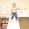 Max & Lily Twin Low Loft with Stairs and Slide with Curtains - 3 of 4