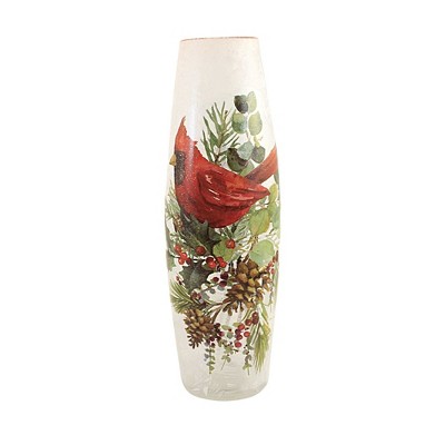 Stony Creek 11.75 In Pine Boughs & Birds  Vase Pre-Lit Electric Christmas Novelty Sculpture Lights