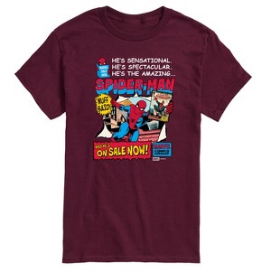 Men's - Marvel - Spider-Man He's Sensational Comic Short Sleeve Graphic T-Shirt - 1 of 4