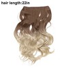 Unique Bargains Women's Halloween Big Wavy Hair Extensions High Temperature Fiber Gradient Light Beige 1 Pc - 3 of 3