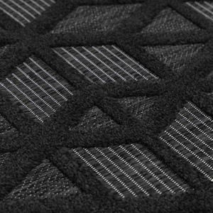 Hauteloom Nuri Black Outdoor Rug - 1 of 4