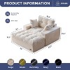 MAXYOYO Oversized Chaise Lounge Sofa with 3 Pillows, Tufted Boneless Sofa Couch for Living Room, No Assembly - 2 of 4