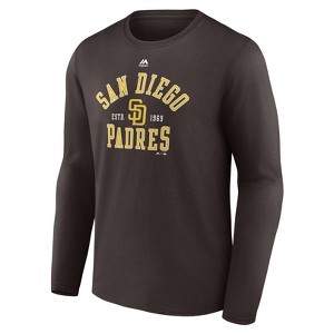 MLB San Diego Padres Men's Long Sleeve Core T-Shirt - 1 of 3