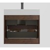 Vynxaria 24" Walnut  Bathroom Vanity with Sink, Large Storage Wall Mounted Floating Bathroom Vanity for Modern Bathroom, Pre-assembled - 4 of 4