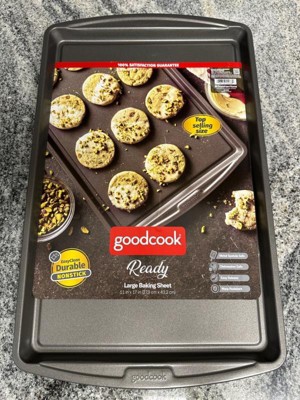 GoodCook Dishwasher Safe Nonstick Steel XL Cookie Sheet, 15'' x 21'',  Gray,1 Pack