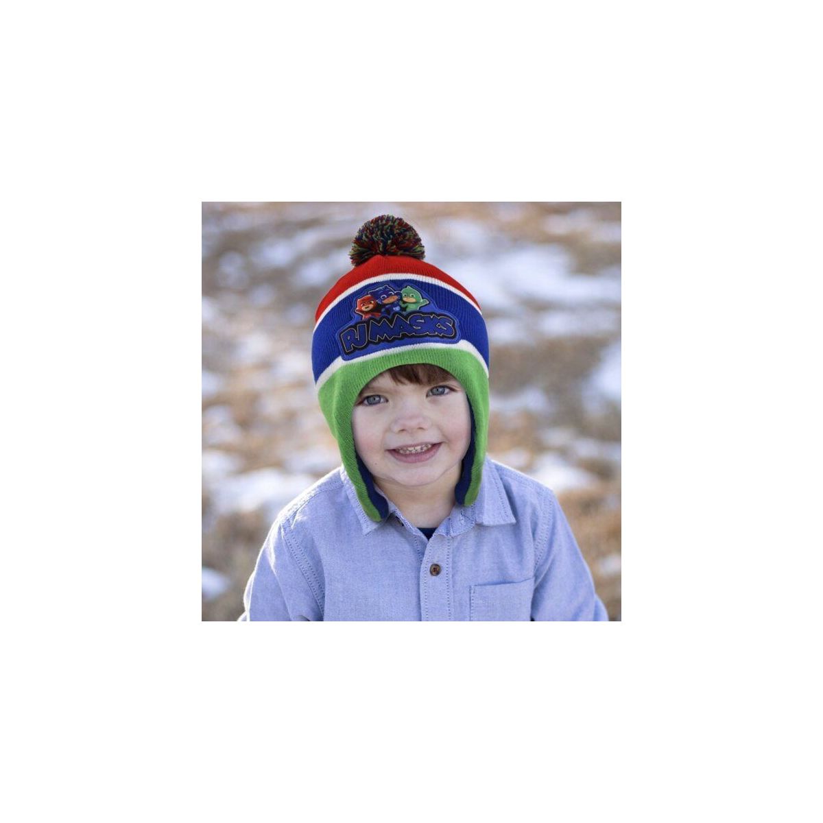 PJ Masks Boys Winter Hat & 2 Pair of Glove or Mittens Set, Kids Ages 2-7 - thumbnail 8