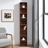 NicBex 8-Tier Corner Bookshelf,70.9 Inch Tall Corner Storage File Cabinet with Adjustable Shelves for Wall Corner,Home Office,Living Room,Bedroom - 2 of 4