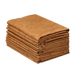 Unique Bargains Cocktail Weddings Dinner Banquets Polyester Napkins 19 x 19 Inches 12 Pcs - 1 of 4