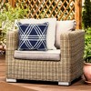 Liora Manne Frontporch Geometric Indoor/Outdoor Pillow.. - 3 of 4