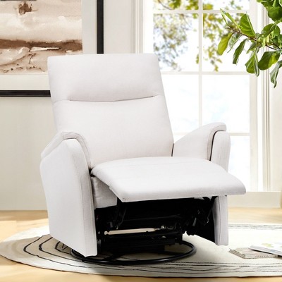 COLAMY Recliner Chair, Upholstered Reclining Armchair with Footrest for Living Room