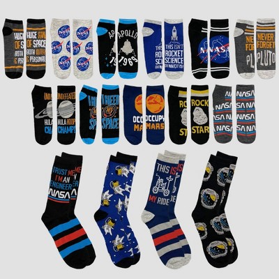 Men's NASA 15 Days of Socks Advent Calendar 15pk - 6-12