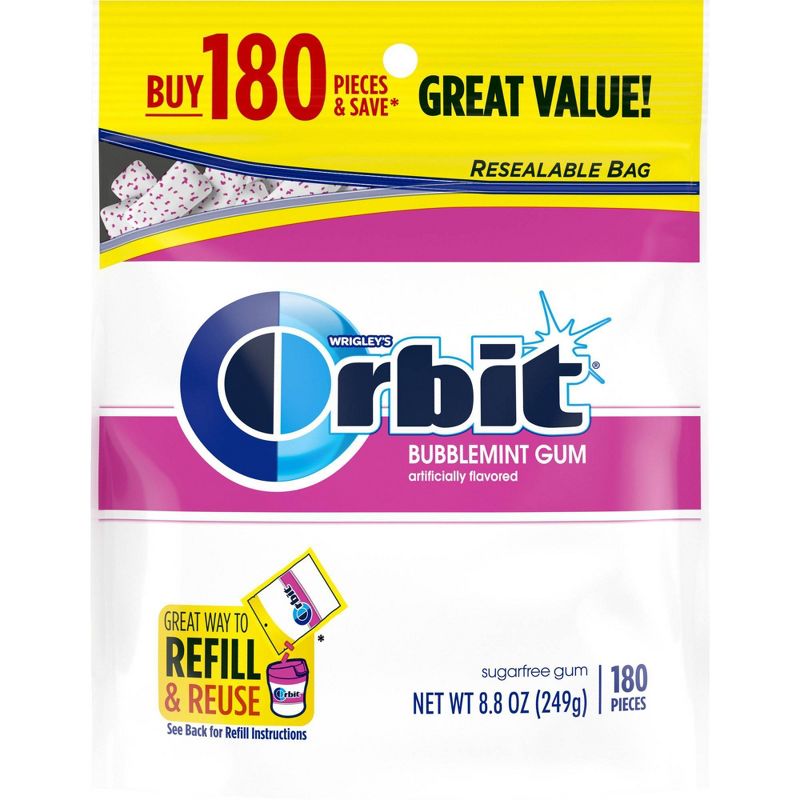 Orbit Bubblemint Sugar Free Gum - 180ct, 1 of 10