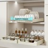 EcoSummer Multi-Purpose Pull Out Shelf Organizer, No-Drill Slide-Out Cabinet Storage with Dish Drying Rack, Slim Under Sink Drawer. - 2 of 4