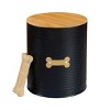 Park Life Designs 75 fl oz Hector Food Tin Dog Food Storage Container - Black - 2 of 4