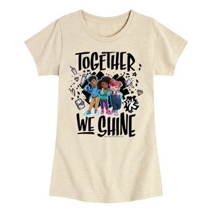 Girls' - Karma's World - Together We Shine Fitted Short Sleeve Graphic T-Shirt - 1 of 3
