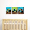 Big Dot of Happiness Smash and Crash - Monster Truck - Boy Nursery Wall Art and Kids Room Decor - 7.5 x 10 inches - Set of 3 Prints - 2 of 4