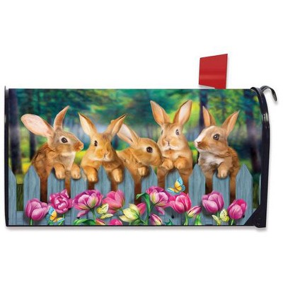 Briarwood Lane Spring Easter Mailbox Cover  - Oversized - Garden Bunnies Oversized For Easter Mailbox Cover