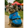 Parisian Pet 'Officer Woof' Halloween Costume for Dogs & Cats – Police Dog Costume, Pet Officer Outfit for Halloween, Light Blue - 3 of 4