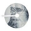 Northlight 23" White and Gray Snowy Woodland Scene Mini Christmas Tree Skirt - 3 of 3