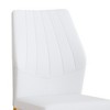 Kumasinova 37" Mid Century Dining Chairs Set of 4/6,Breathable PU Leather Kitchen Chairs with Shell Design,Ergonomic Kitchen Chairs with Backrest - 4 of 4