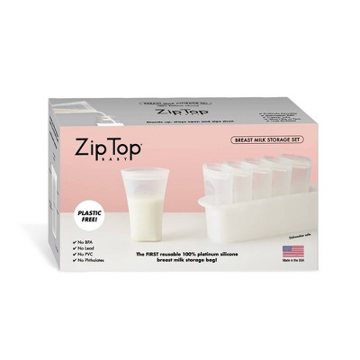 Zip Top Breast Milk Storage Set & Freeze Tray