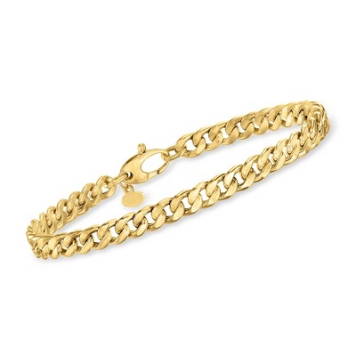 Ross-Simons Italian 5mm 14kt Yellow Gold Curb-Link Bracelet