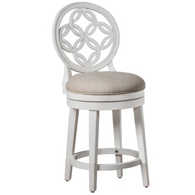 Savona Swivel Counter Height Barstool White - Hillsdale Furniture