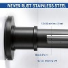 Shower Curtain Rod - Never Rust Non-Slip 43-72 Inch Stainless Steel - 4 of 4