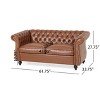 NicBex 61.75 Inch Buttons Tufted Couch Loveseat Sofa with Rolled Armrests for Living Room,Small Space,Apartment - 3 of 4
