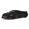 McLaren 765LT Matt Black with Red Accents and Extra Wheels 1/64 Diecast Model Car by CM Model - 2 of 4