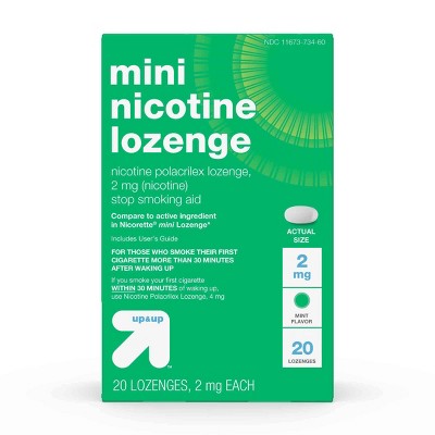 Nicotine 2mg Mini Lozenge Stop Smoking Aid - Mint - 20ct - Up&Up&#153;