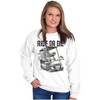 Funny Ride or Die Skeleton Golf Cart Sweatshirt for Men or Women Brisco Brands - 3 of 4