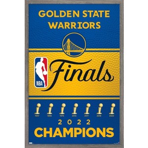 Trends International NBA Golden State Warriors - 2022 Finals Logo Framed Wall Poster Prints - 1 of 4