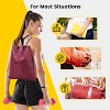 Hachikiko Drawstring Backpack Water Resistant String Bag Sports Sackpack Gym Sack with Side Pocket for Men Women - 4 of 4