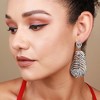 SOHI Women's Crystal Silver Party Drop Earrings - 3 of 4