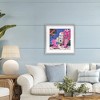 Stupell Industries Beach Chair Meetup in Pink Framed Print Under Glass - 3 of 4