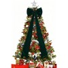 COZONY Satin Christmas Tree Topper Bow and Ribbon Bows Set - 4 of 4