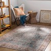 Livabliss 2'7"x12' Colin Traditional Machine Washable Rug Blue/Brown: Flatweave Runner, Pet Friendly, Indoor Use - 4 of 4