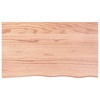 vidaXL Bathroom Countertop Light Brown 39.4 in.x23.6 in.x(0.8 in.-1.6 in.) Treated Solid Wood - 3 of 4