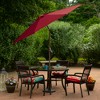 Northlight 9' Octagon Outdoor Patio Market Umbrella with Hand Crank and Tilt - Burgundy - 3 of 4