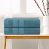 Unique Bargains Cotton Absorbent Lightweight Bath Towels 2 Pcs - 3 of 4