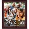 PosterPalooza | Linear Brown Picture Frame - UV Acrylic, Foam Board Backing, Hanging Hardware - 2 of 4
