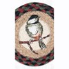 Earth Rugs Chickadee Round Large Coaster 7"x7" Braided Jute Rustic Accent - 3 of 3