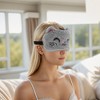 Unique Bargains Soft Squinting Gray Cat Eyes Sleep Mask Gray 1 Pc - 2 of 4